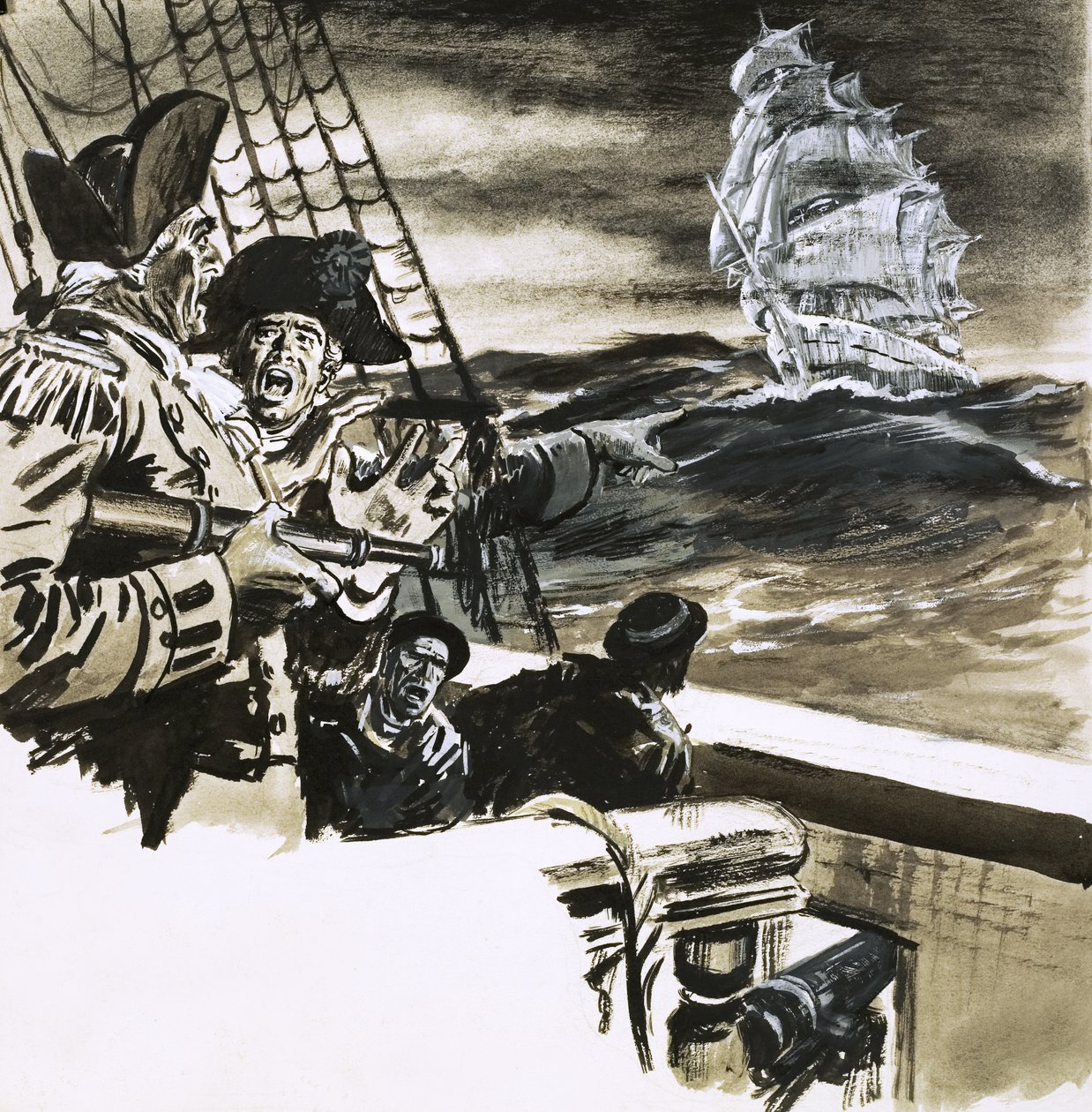 Waarneming van een spookschip door Ralph Bruce