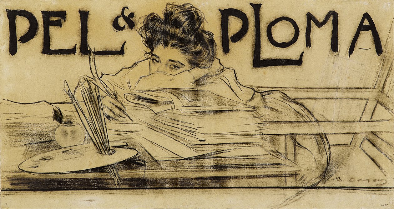 Hoofdstuk voor het tijdschrift Pèl i Ploma door Ramon Casas i Carbo