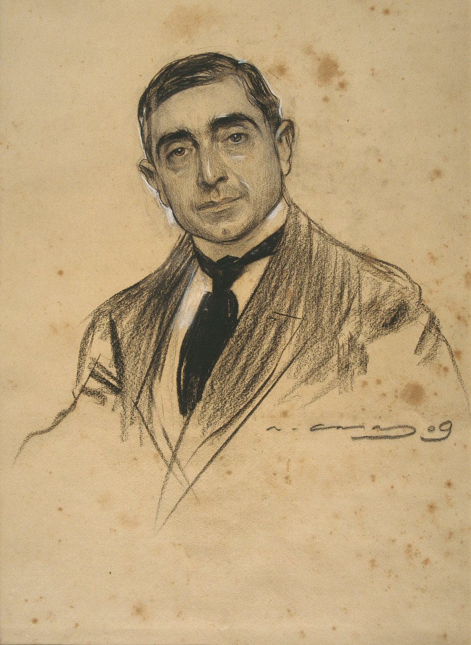 Portret door Ramon Casas door Ramon Casas i Carbo