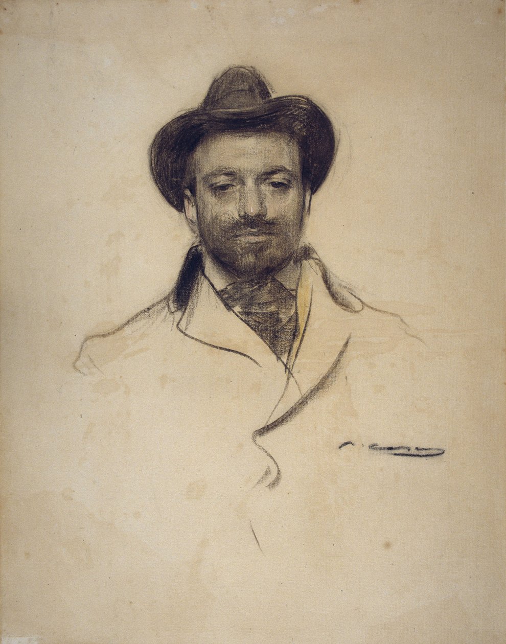 Portret van Josep Maria Sert 1874-1945 door Ramon Casas i Carbo