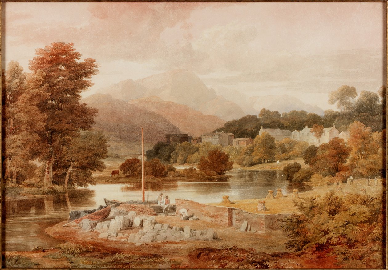 Een Leiwerf, Brathay door Ramsay Richard Reinagle