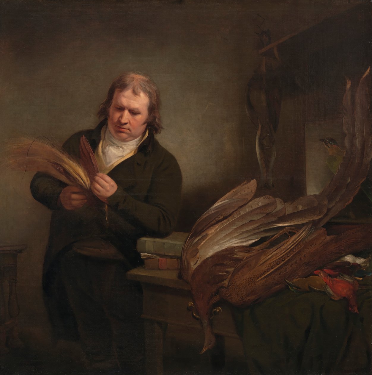 Een Ornitholoog, Mogelijk John Latham door Ramsay Richard Reinagle