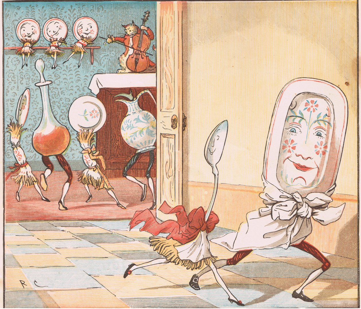 En de schaal liep weg met de lepel door Randolph Caldecott