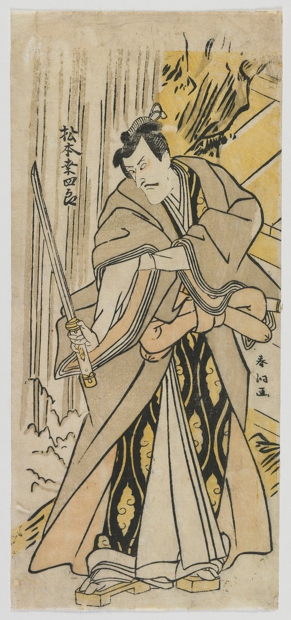 De acteur Matsumoto Koshiro V, Edo-periode door Rantokusai Shundo
