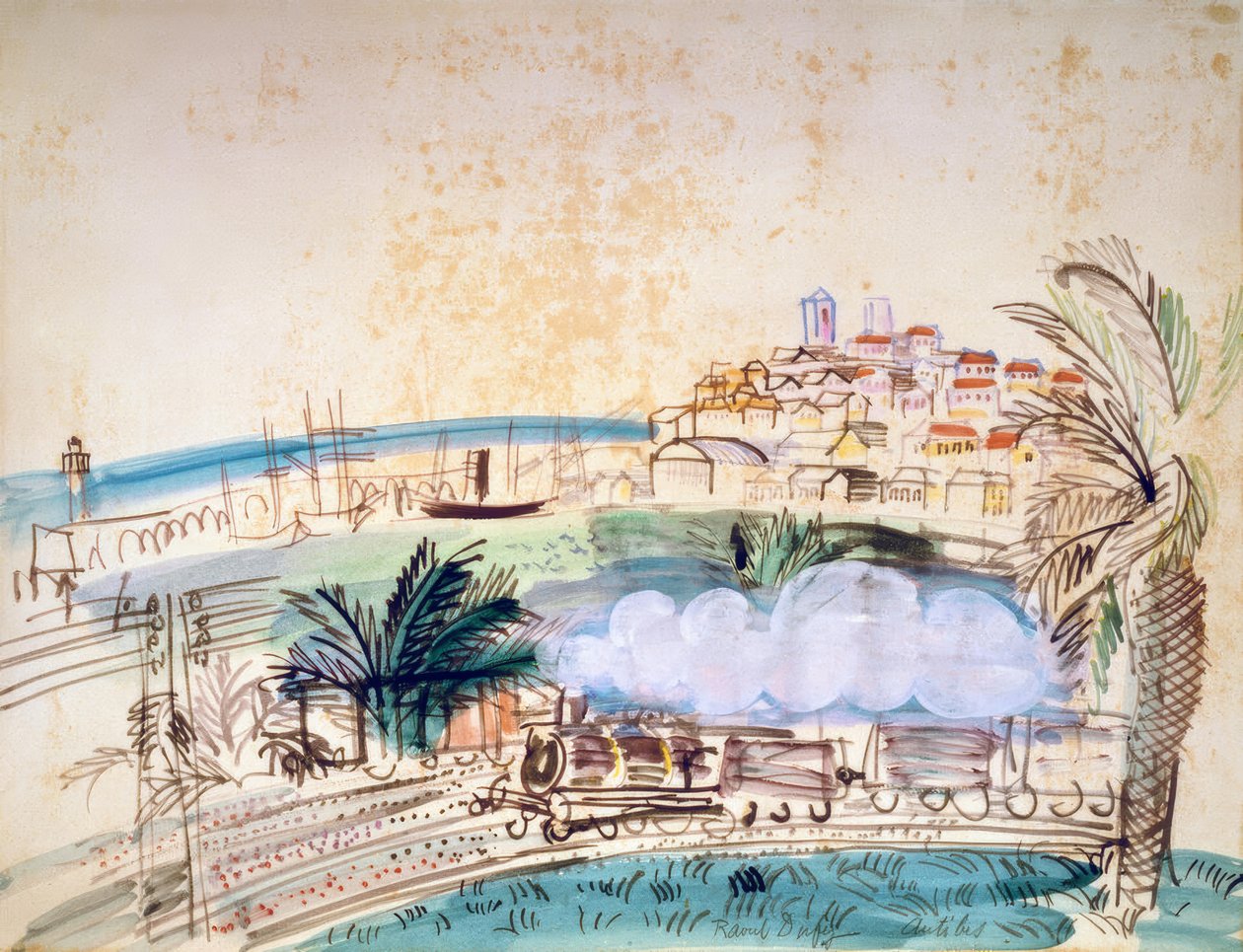 Antibes, De spoorweg door Raoul Dufy