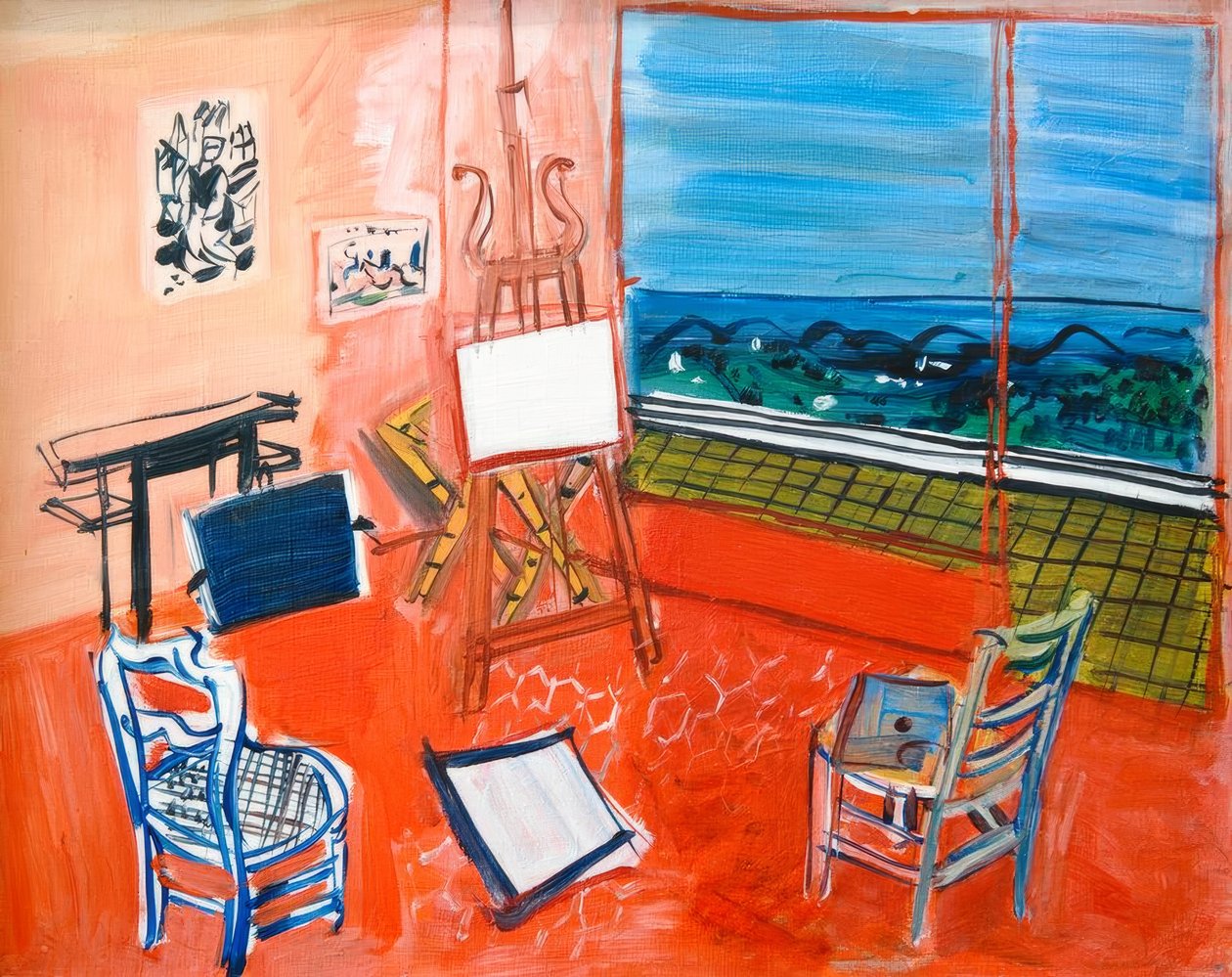 Raoul Dufys werkplaats in Vence door Raoul Dufy