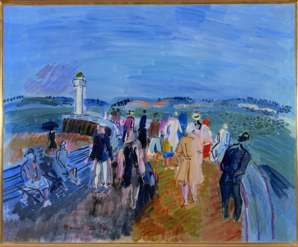 De pier van Honfleur door Raoul Dufy