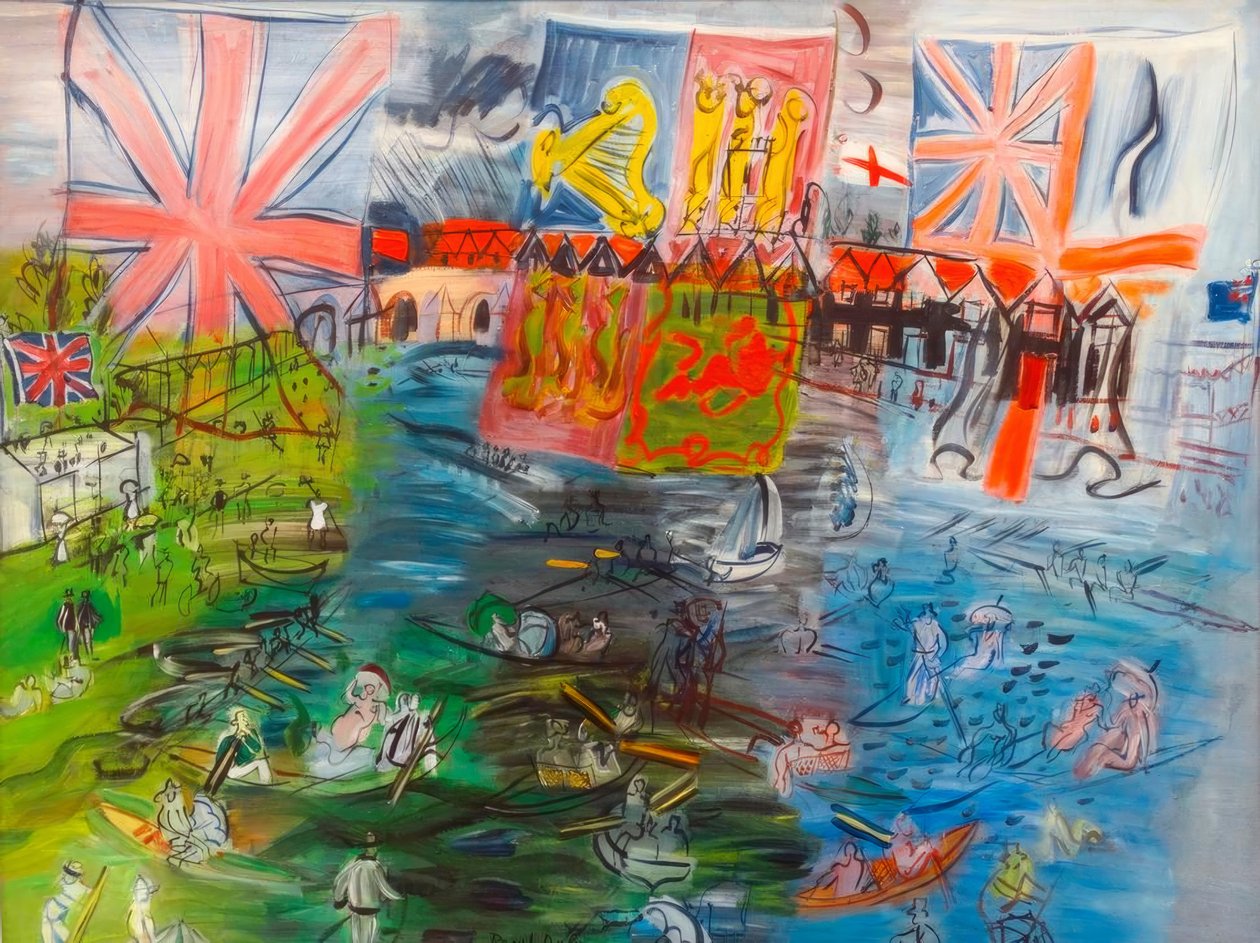 Henley, vlaggenregatta door Raoul Dufy