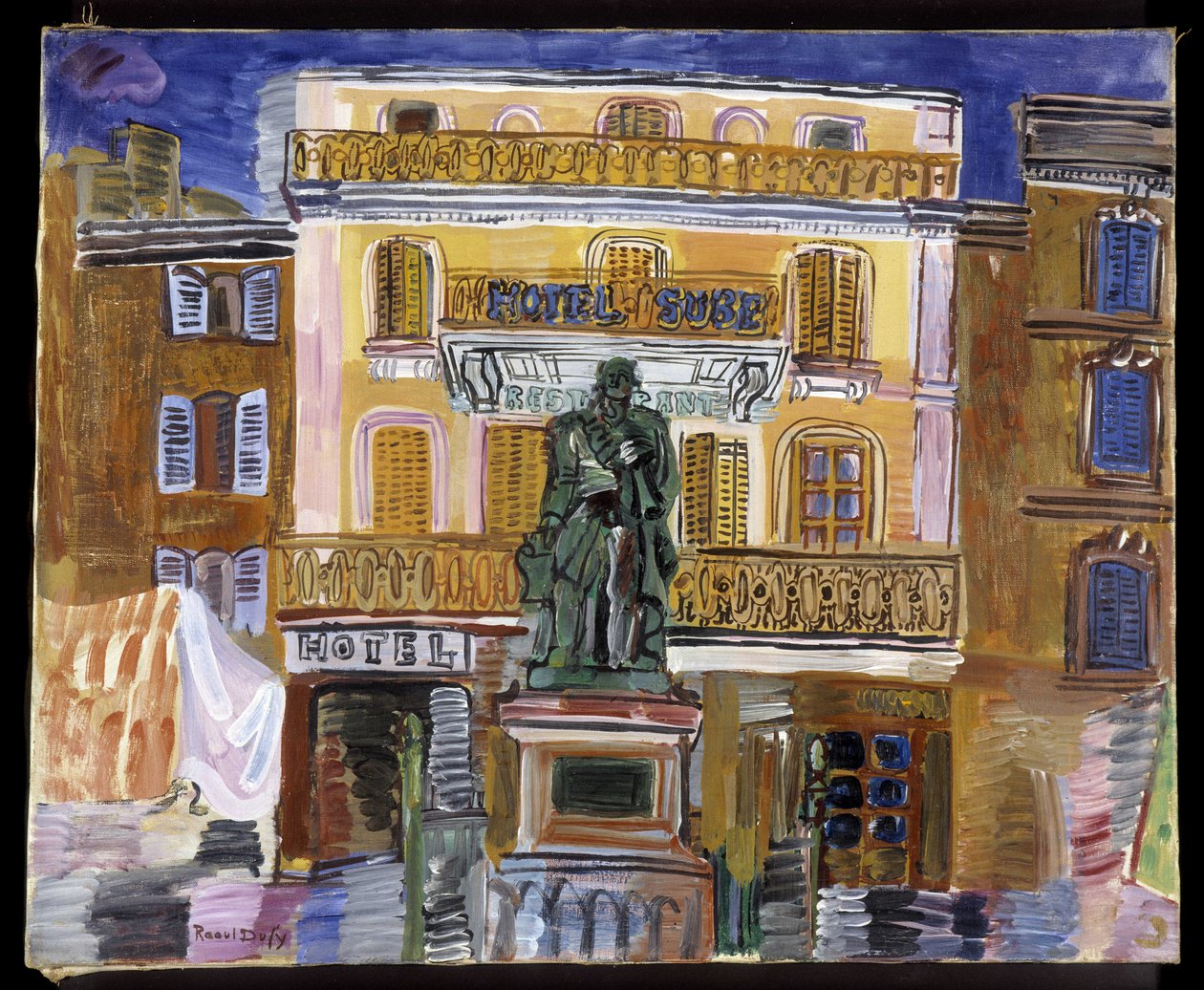 Hotel Sube in Saint Tropez door Raoul Dufy