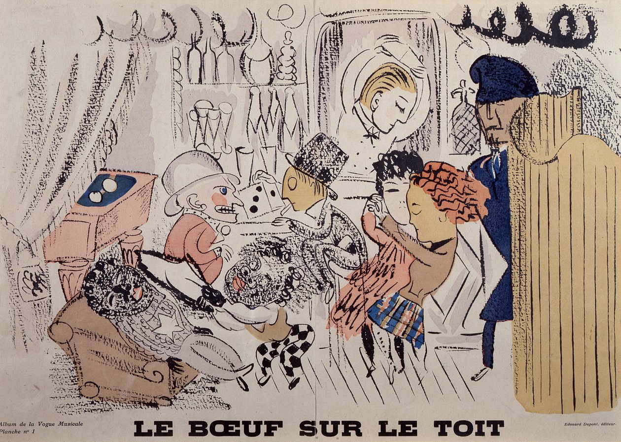 Le Boeuf sur le Toit, illustratie uit het eerste nummer van 