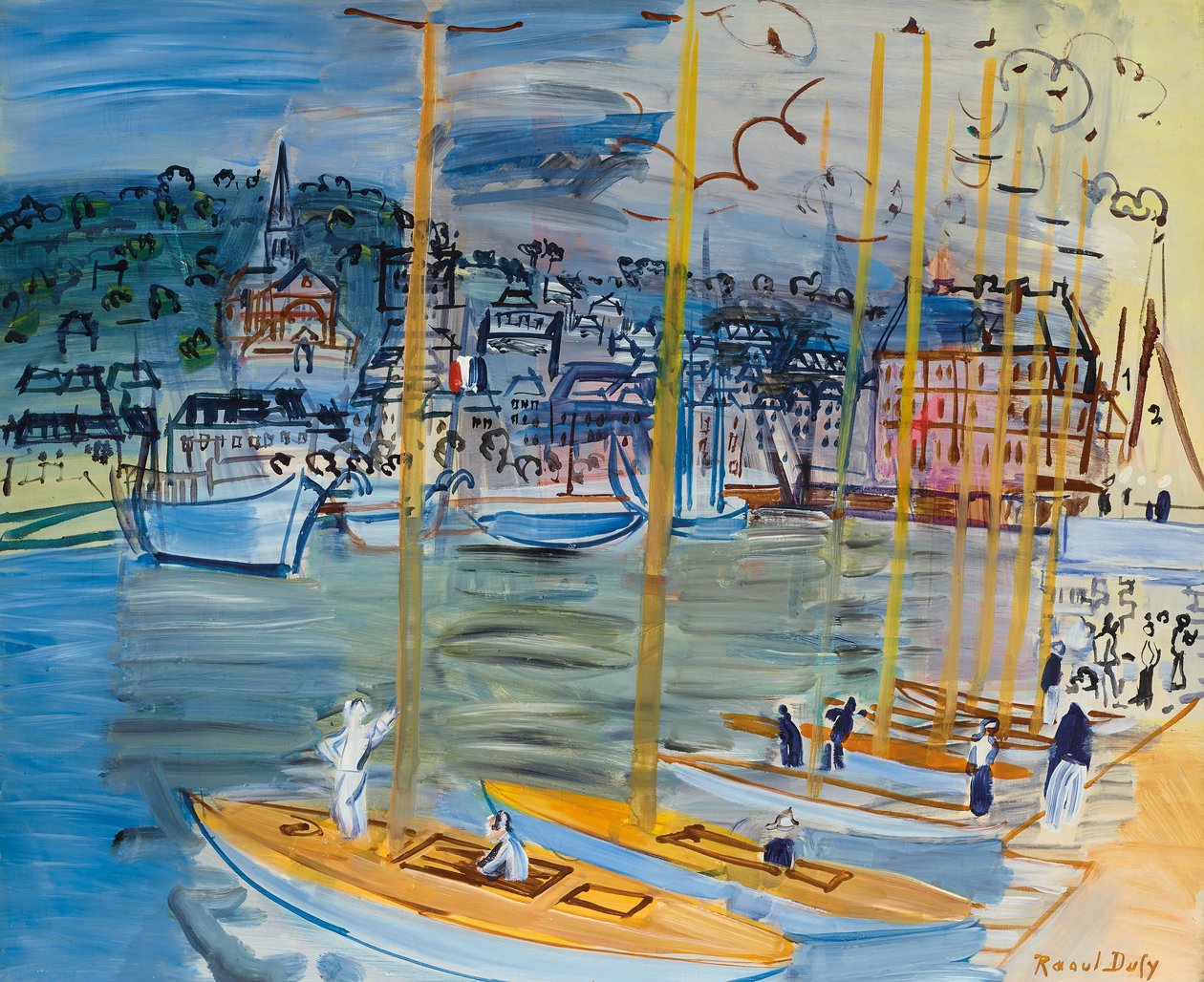 Het bekken van Deauville door Raoul Dufy