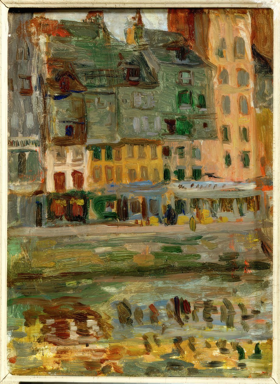 Het Bassin du Roy in Le Havre door Raoul Dufy