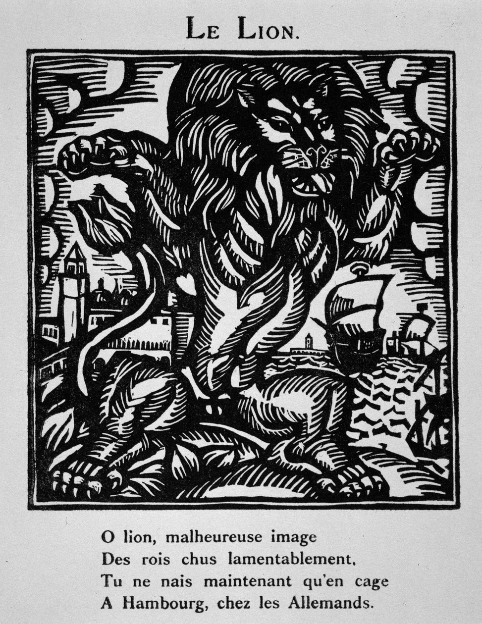 De leeuw - in "Le Bestiaire ou cortège d