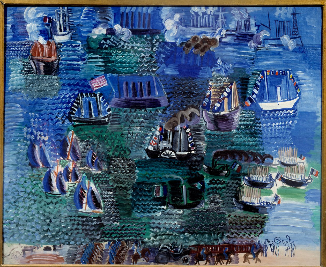 Maritiem feest en officieel bezoek aan Le Havre door Raoul Dufy