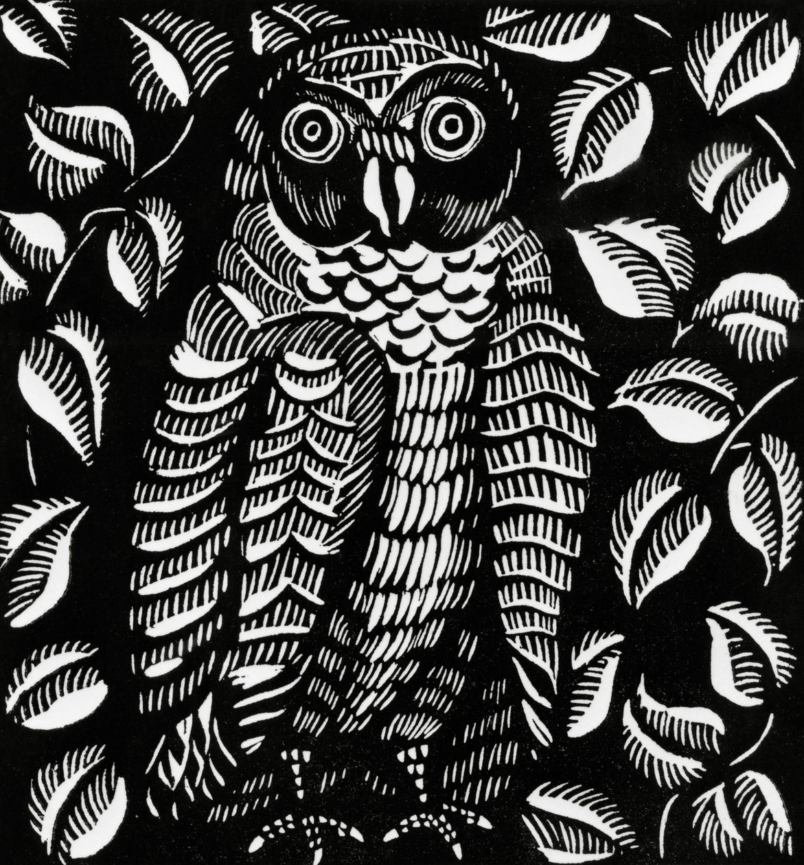 Uil, voor het gedicht Le hibou, uit Le Bestiaire ou Cortege d