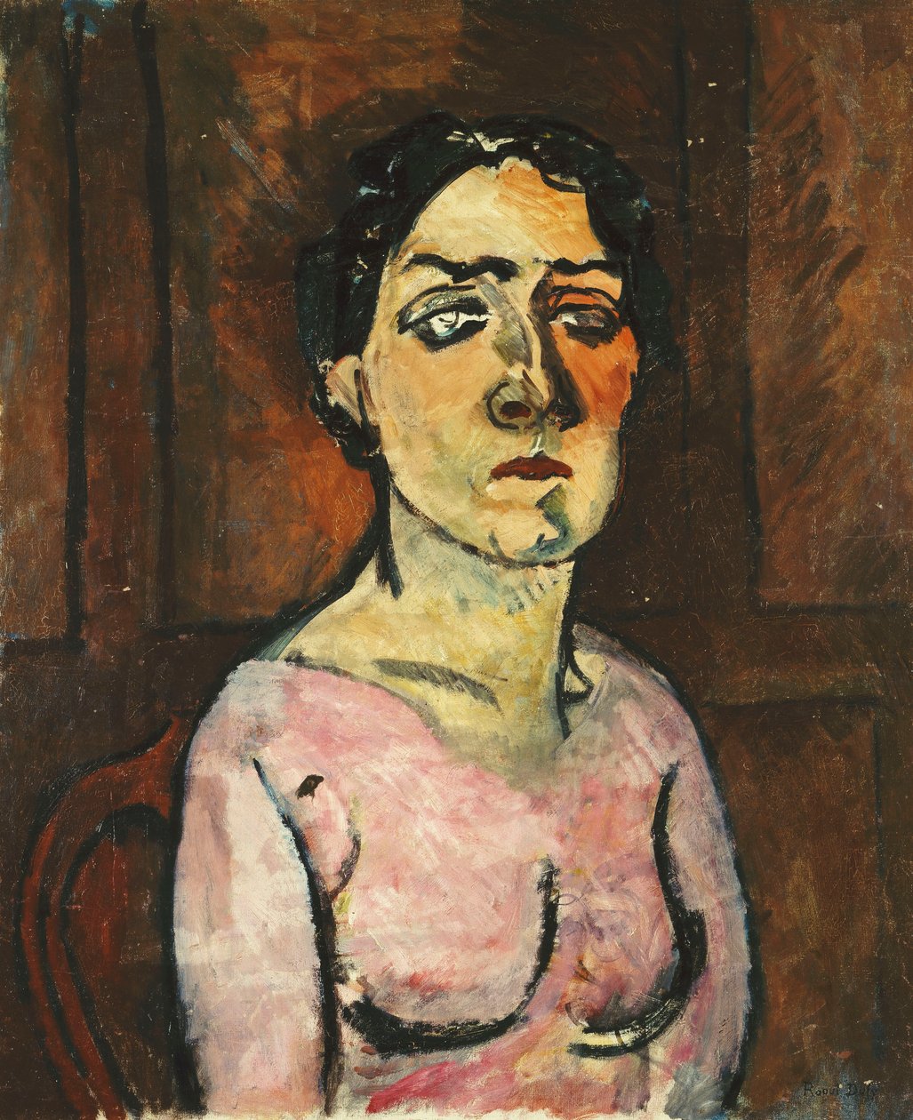 Portret van Madame Raoul Dufy, ca. 1908-1909 (olieverf op doek) door Raoul Dufy