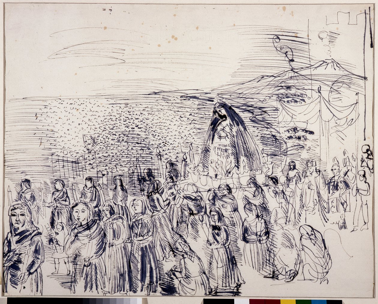 Processie in Napels door Raoul Dufy
