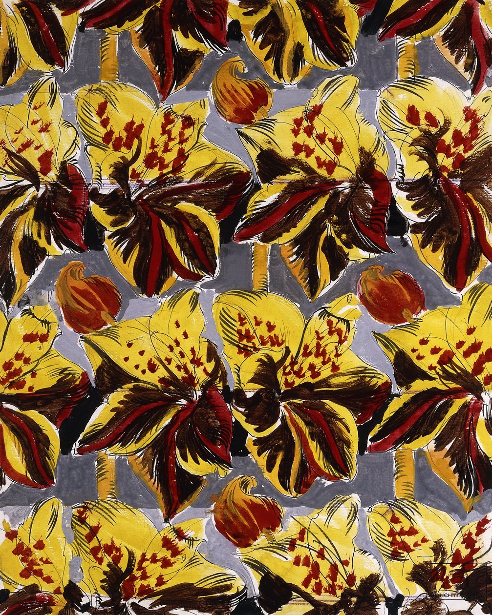 Rode en gele bloemen; Fleurs Rouges et Jaunes door Raoul Dufy