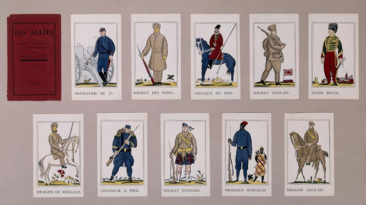 Kenmerken van soldaten door Raoul Dufy