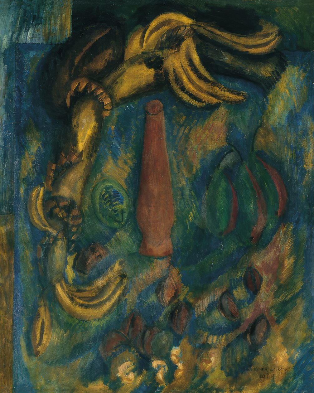 Stilleven met bananen door Raoul Dufy