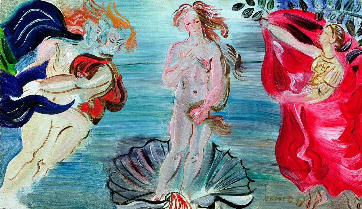 De geboorte van Venus, ca.1940 (olieverf op paneel) door Raoul Dufy