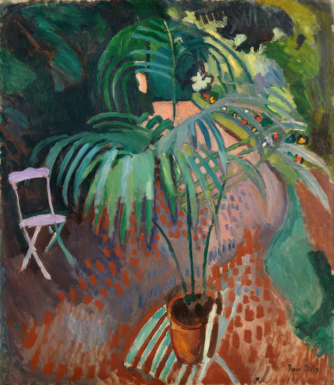 De kleine palmboom door Raoul Dufy