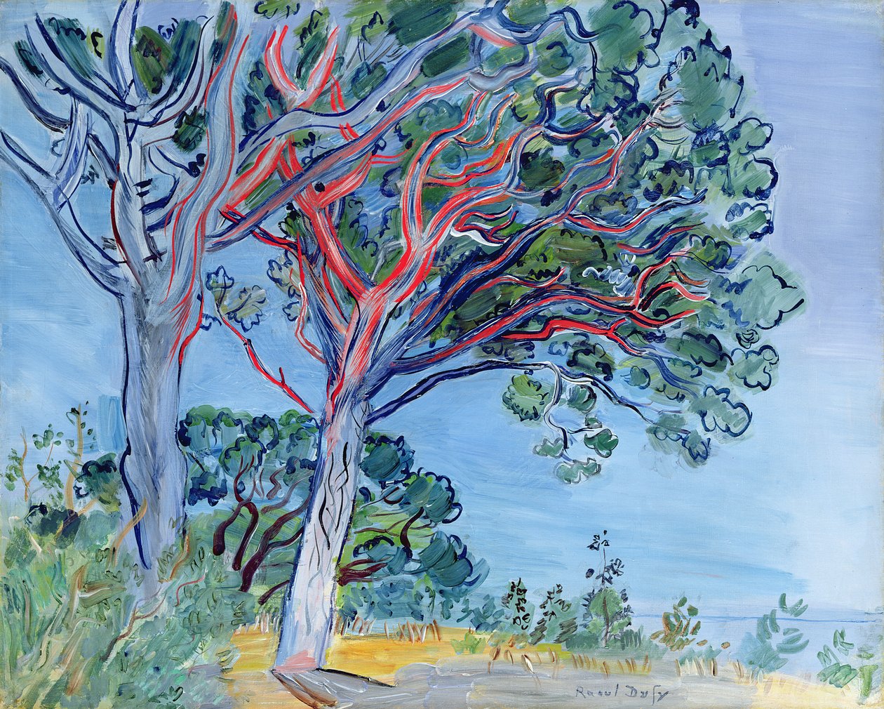 De rode den door Raoul Dufy