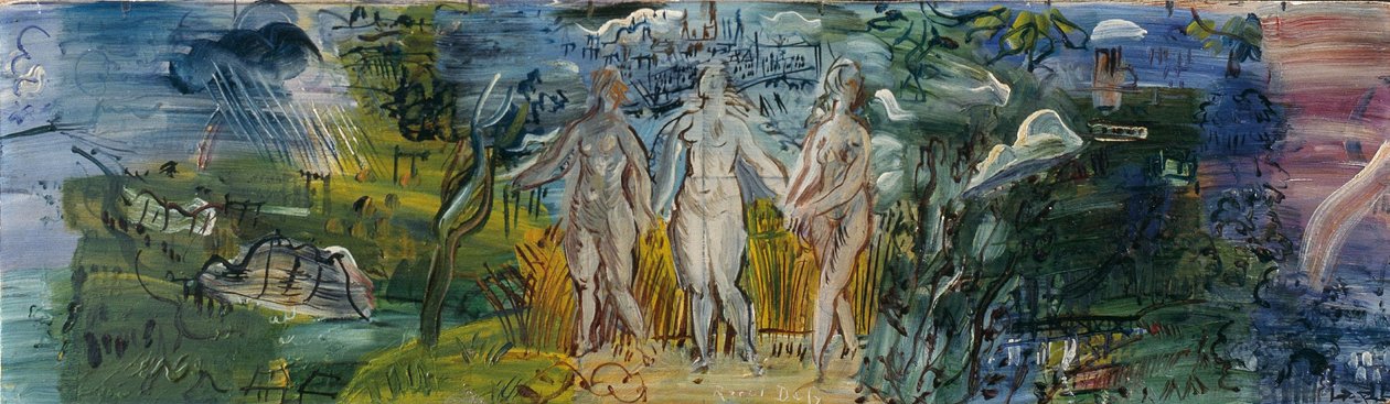 De Seine, de Marne en de Oise, ca.1938-39 (olieverf op hout) door Raoul Dufy