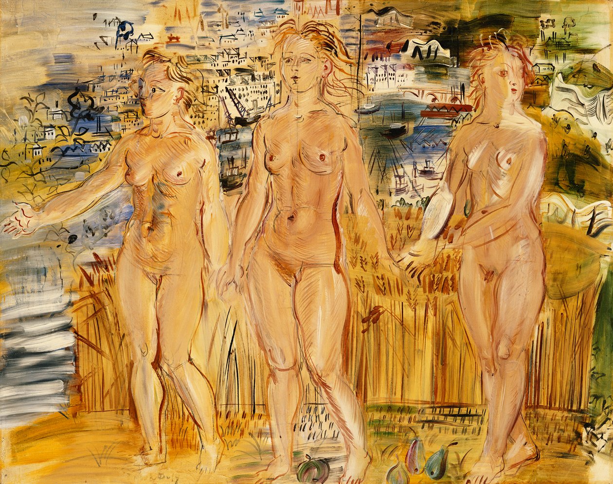 De Drie Gratiën; Les Trois Graces door Raoul Dufy
