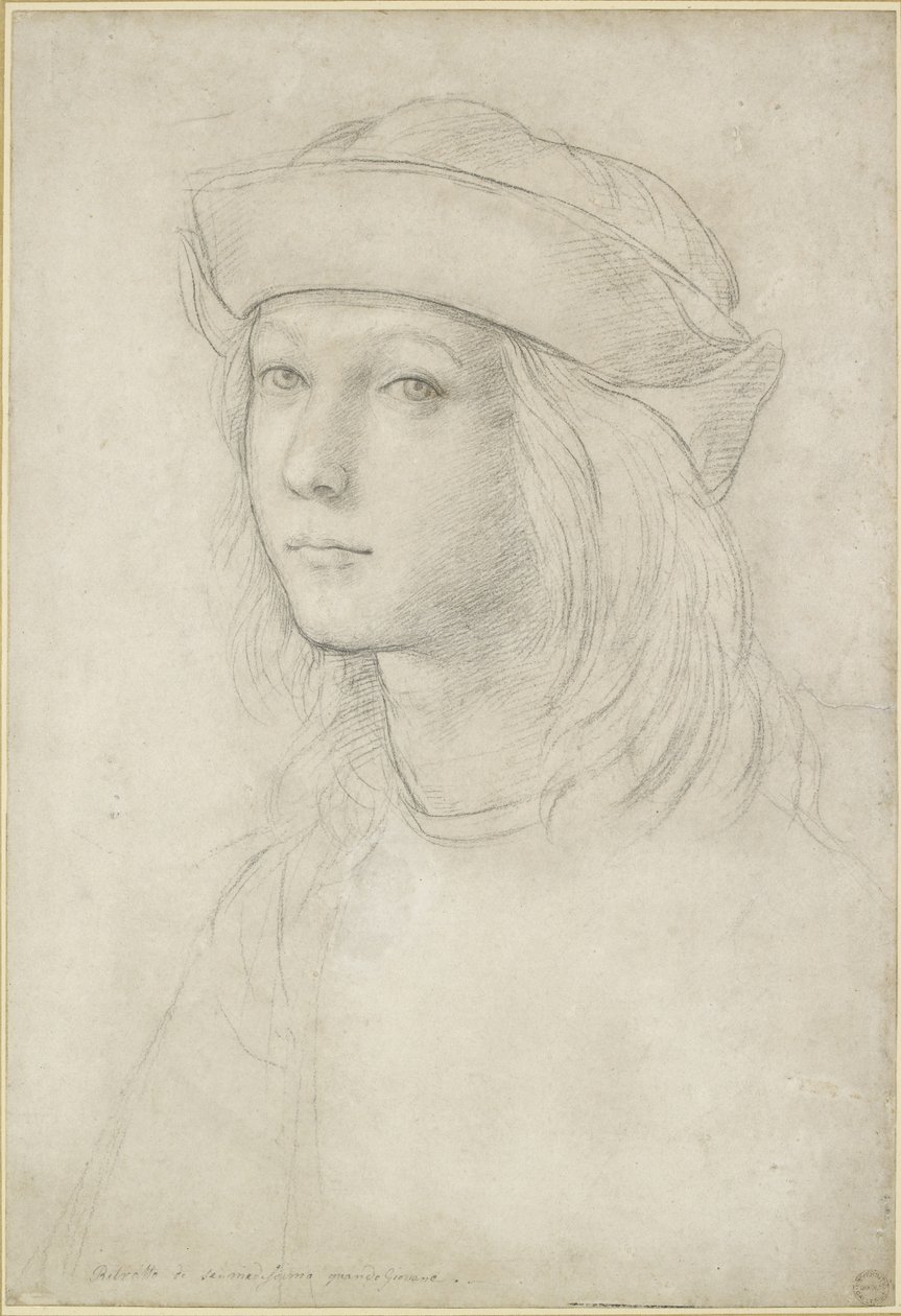 Portret van een onbekende jongeling, mogelijk een zelfportret, WA1846.158 door Raffaello Sanzio Raphael