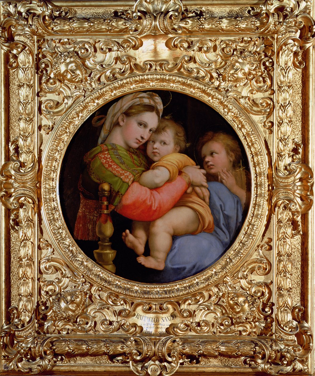 De Madonna van de stoel door Raffaello Sanzio Raphael