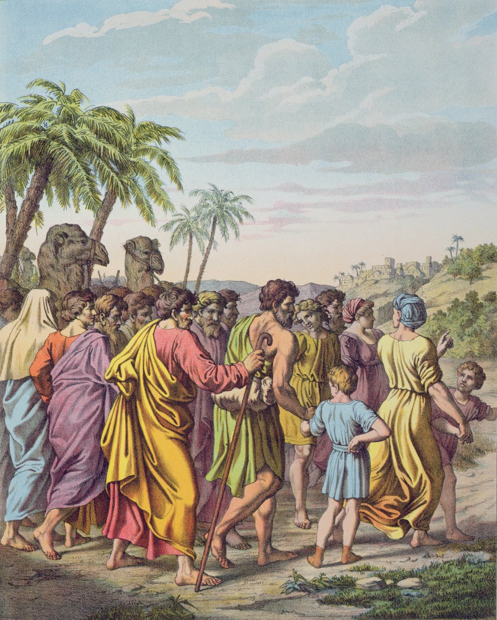 De Terugkeer naar Jeruzalem na de Ballingschap in Babylon door Raffaello Sanzio Raphael