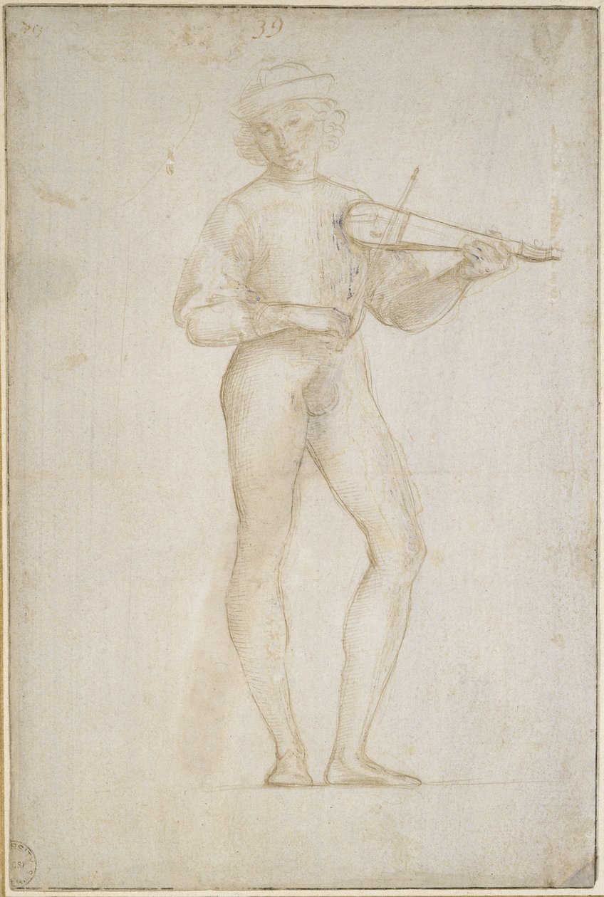 Twee Studies door Raffaello Sanzio Raphael