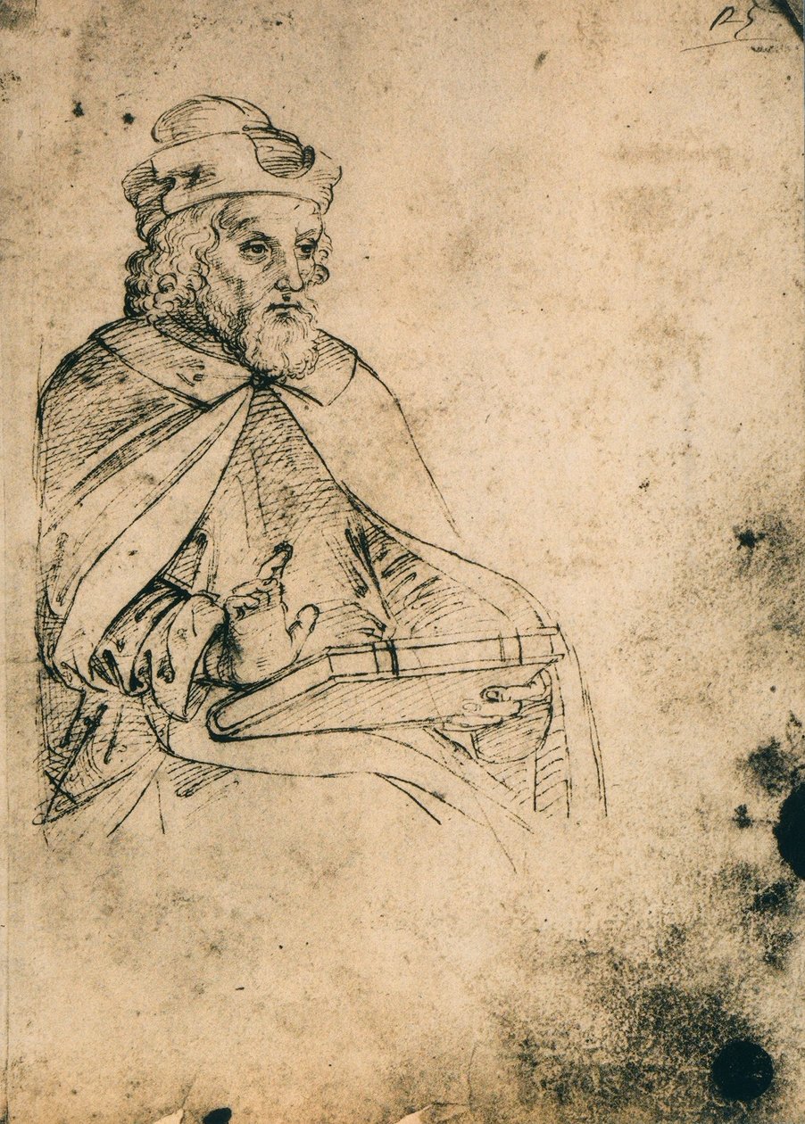 Vrouwelijke figuur met boek door Raffaello Sanzio Raphael