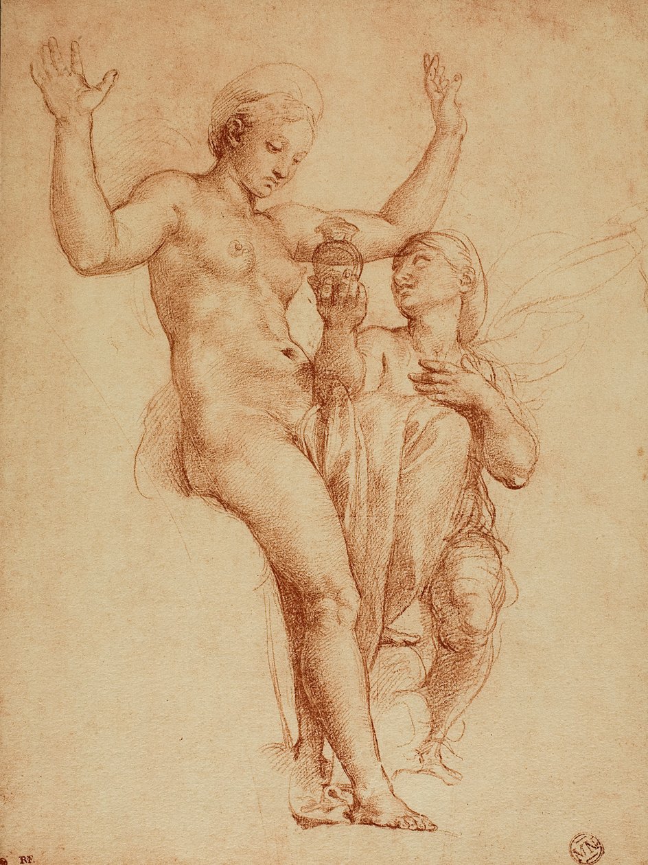 Psyche presenteert Venus een kruik met water van de Styx door Raffaello Sanzio Raphael