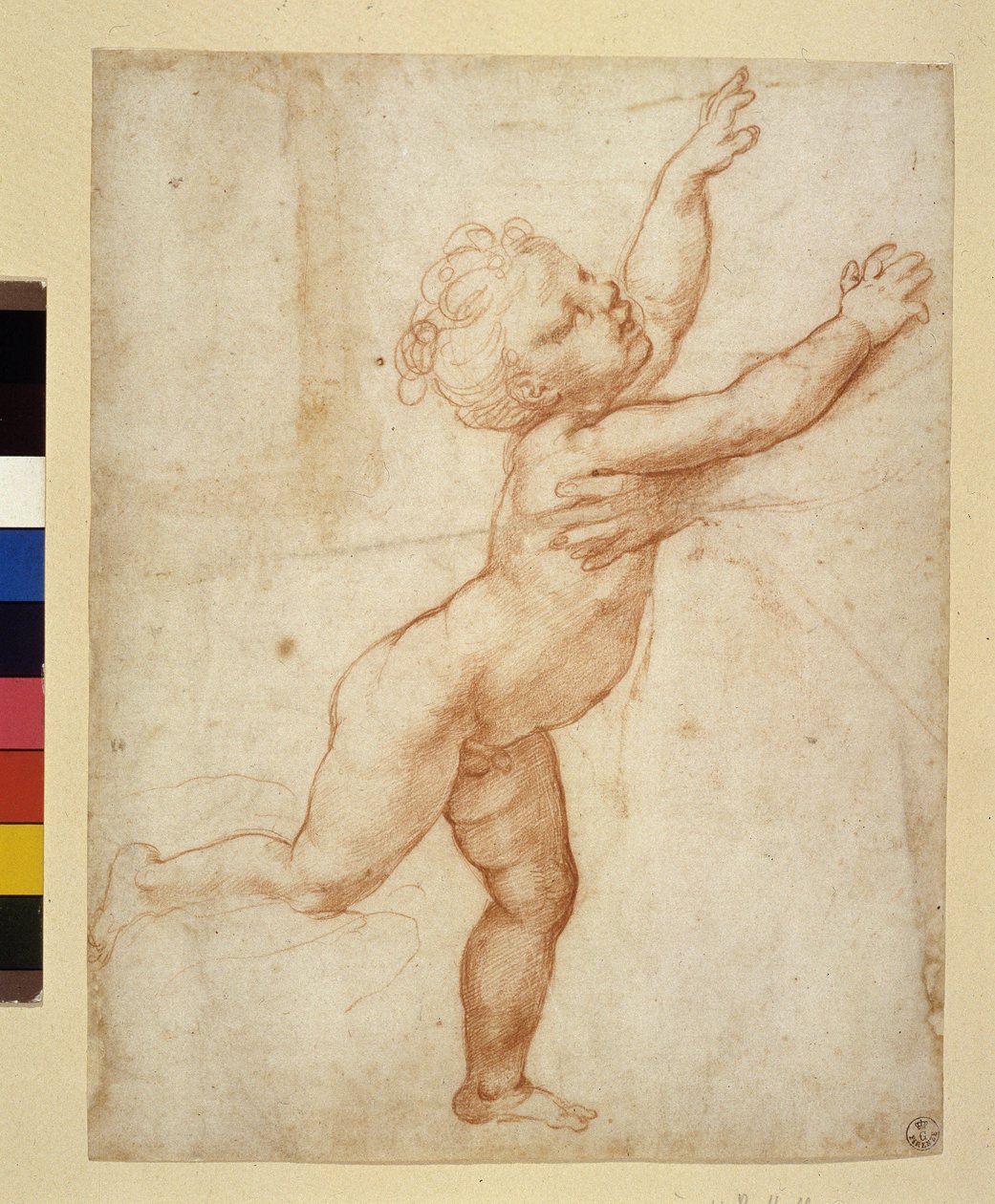 Kindstudie (tekening) door Raphael