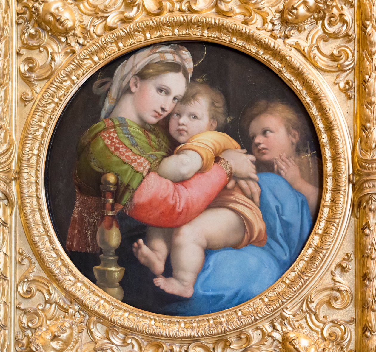 Madonna van de stoel door Raphael (1483 1520)