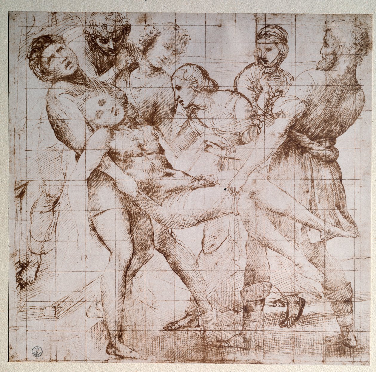 De studie voor het altaarstuk Baglioni door Raphael