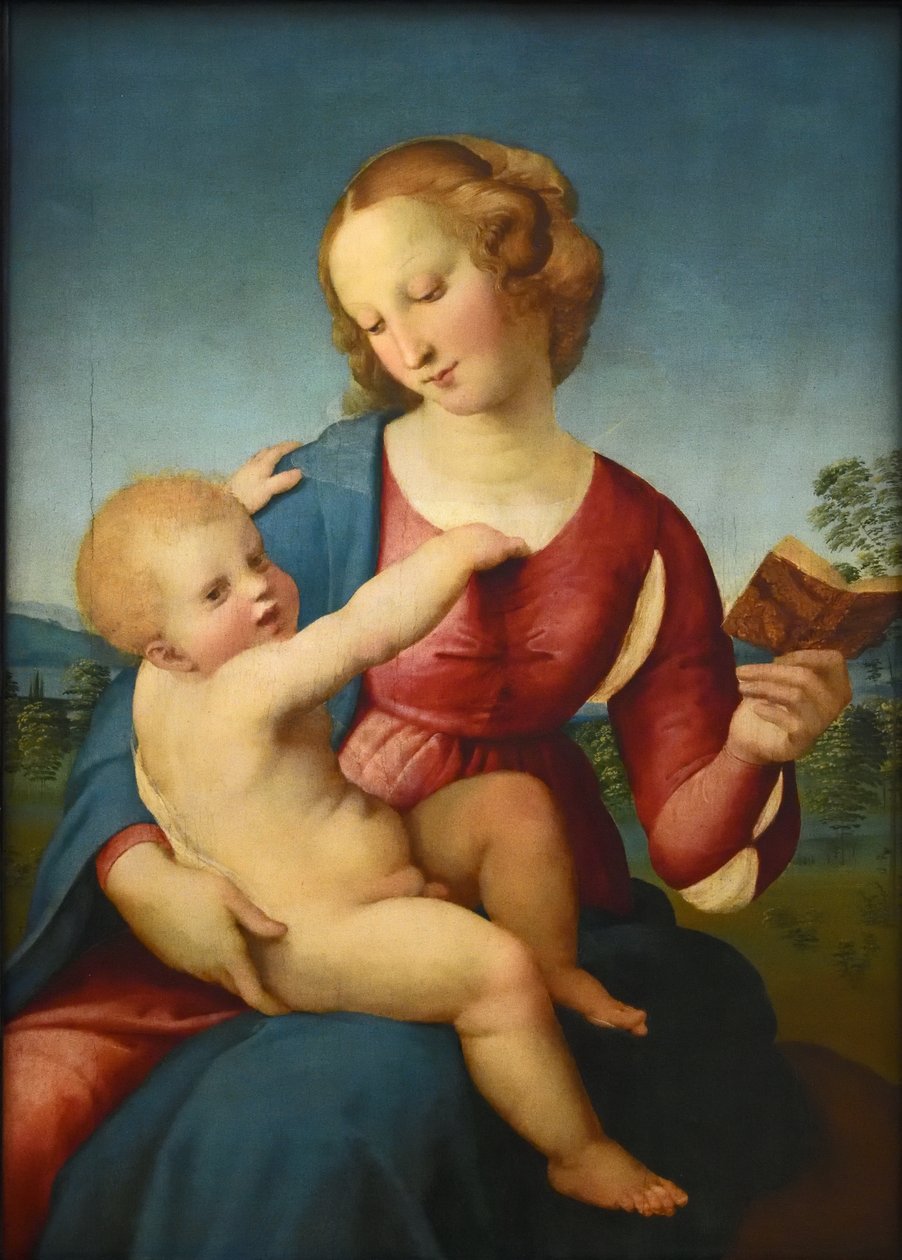 Duits:  Maria met het Kind / Madonna Colonna Madonna door Raphael