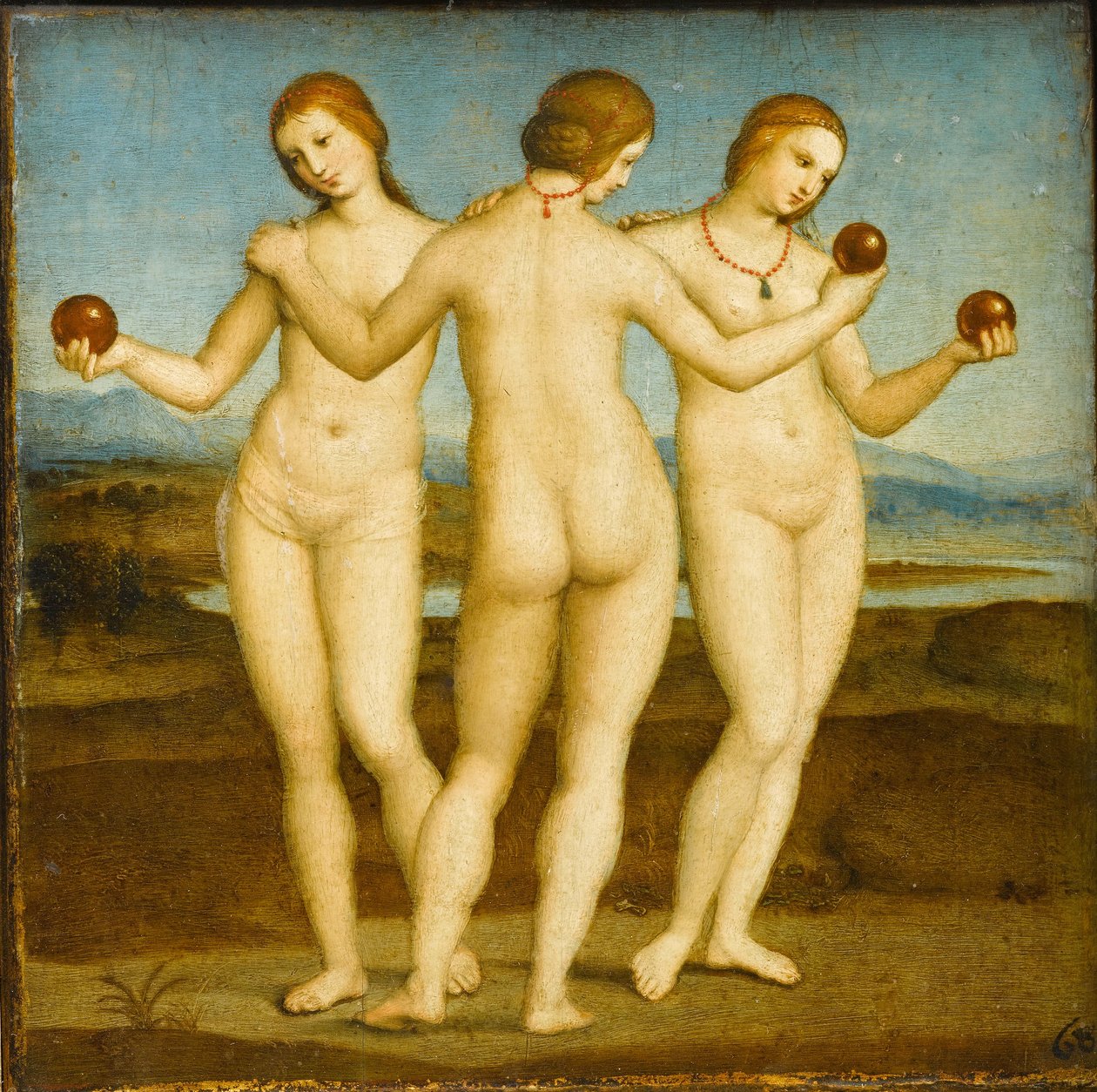 De drie Gratiën door Raphael
