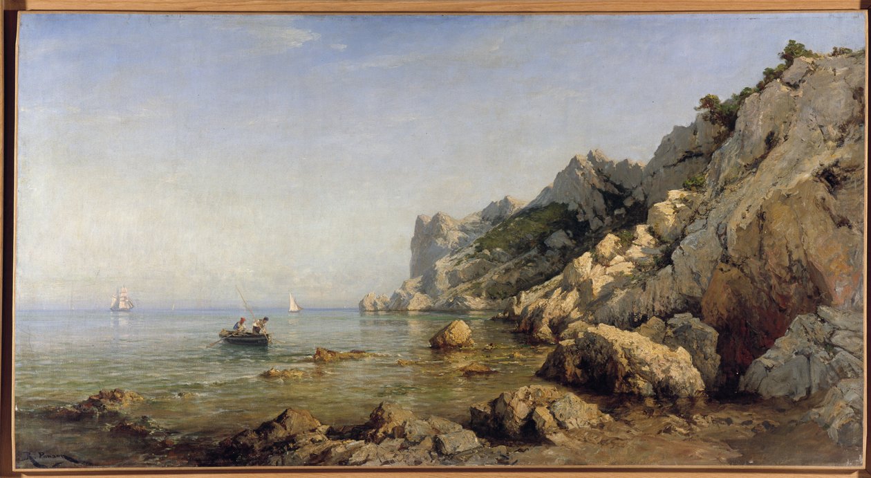 De kust van Sormiou Calanques bij Marseille door Raphael Luc Ponson