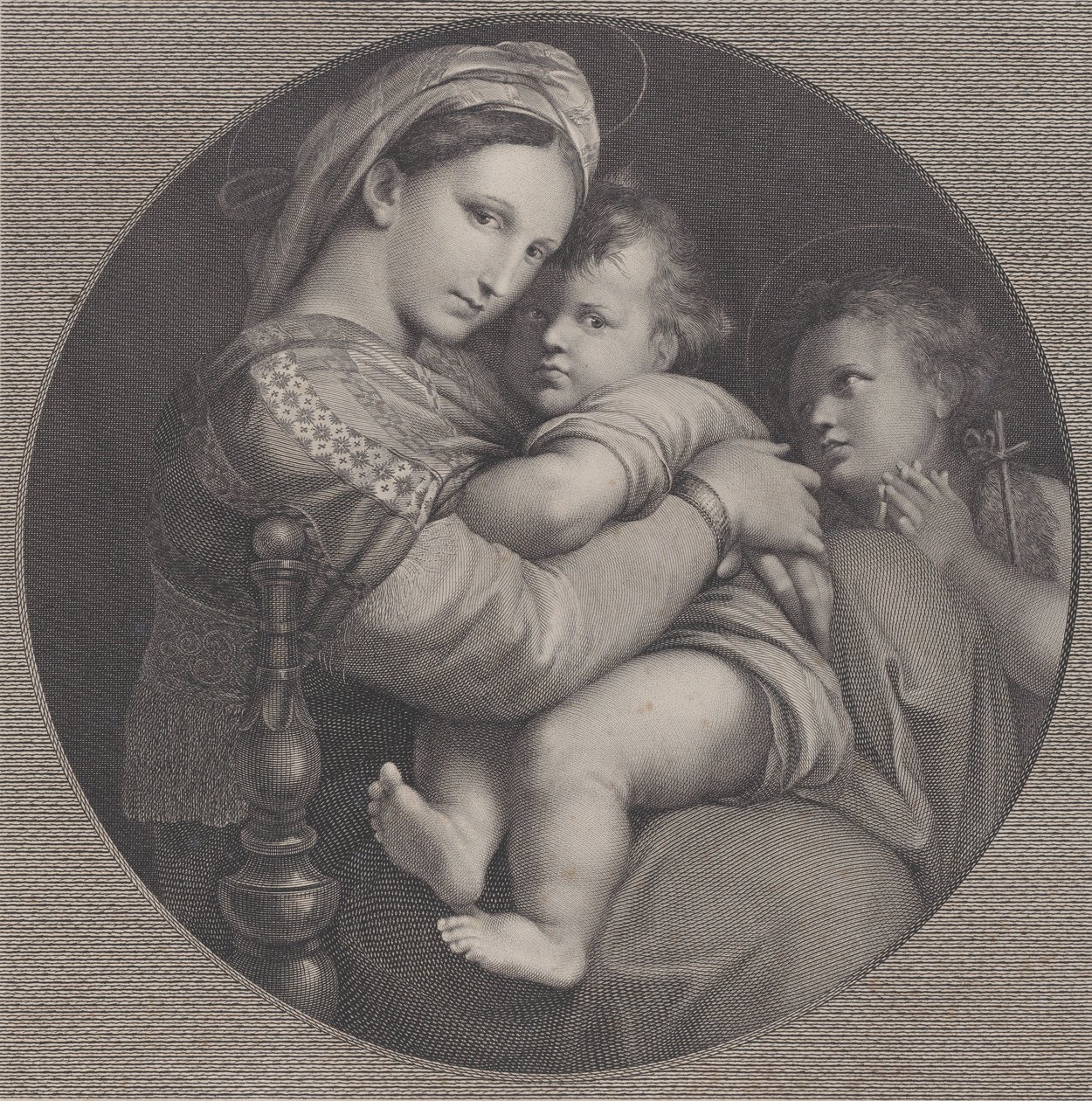 Madonna van de Stoel Madonna della Seggiola, 1793 door Raphael Morghen