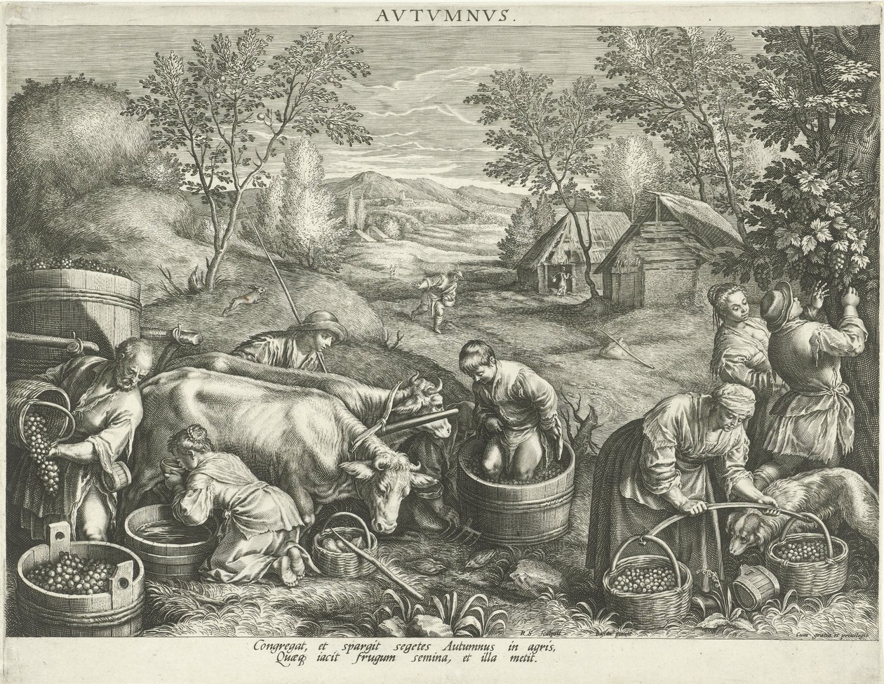 Herfst door Raphaël Sadeler (I)