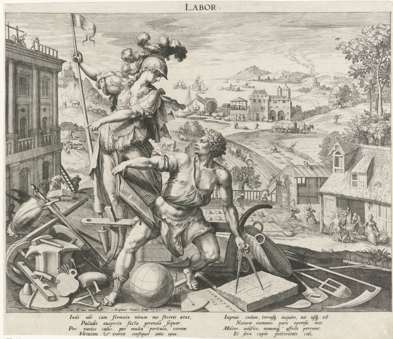Volwassenheid onder invloed van werk door Raphaël Sadeler (I)
