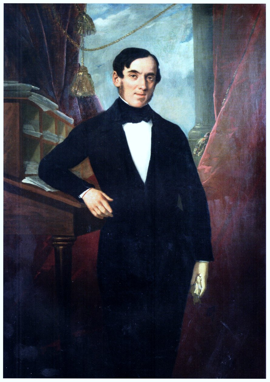 Portret van don Rafael Garmendia Luco door Raymond Auguste Quinsac Monvoisin