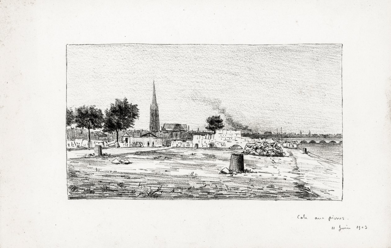 Bordeaux, cale aux pierres, 11 juni door Raymond Bonnefon