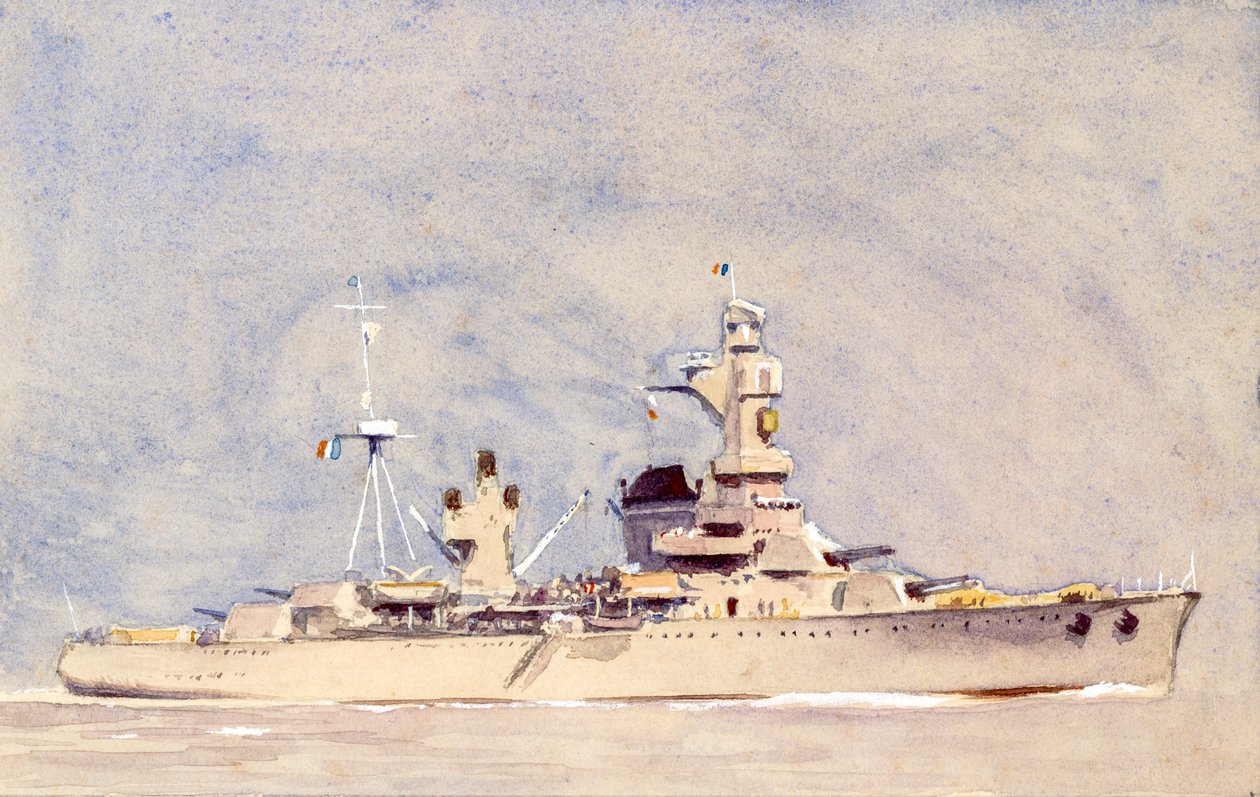 Frans kuras, ca.1900 (gouache op papier) door Raymond Bonnefon