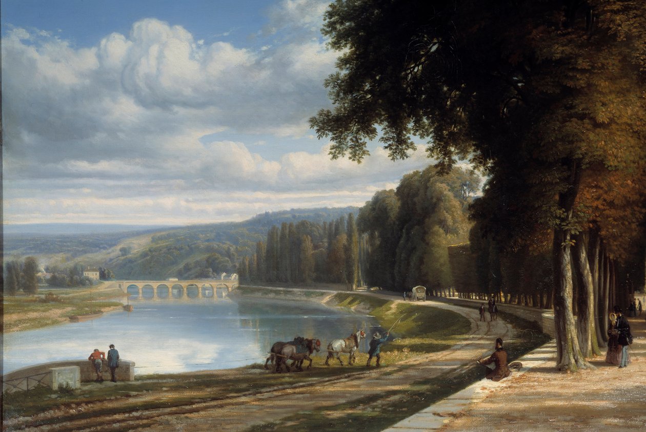 Wandeling naar het Parc de Saint Cloud (detail) door Raymond Esbrat