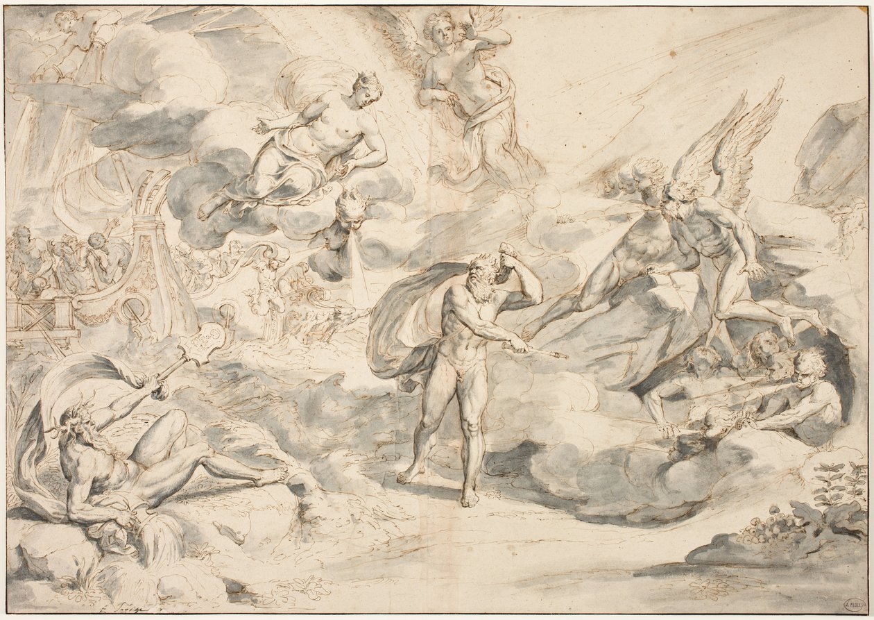 Aeolus gehoorzaamt Juno