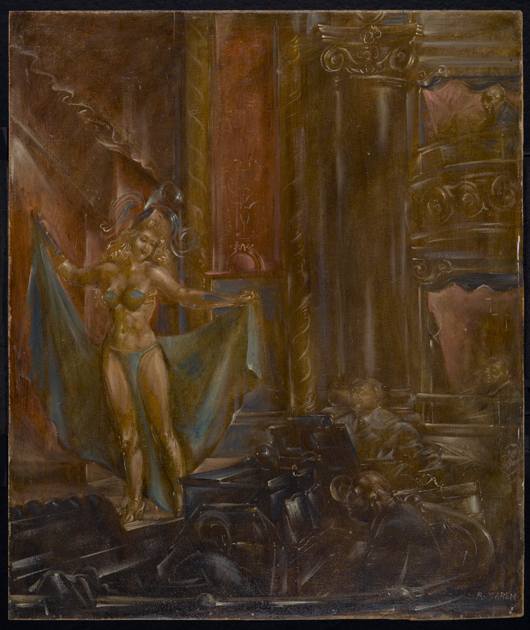 Burlesque door Reginald Marsh